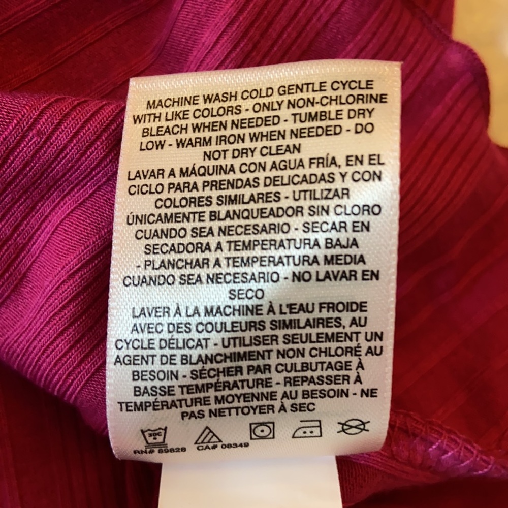NEW! JESSICA SIMPSON βEsmeβ Fuchsia Peasant Blouse - Picture 15 of 15